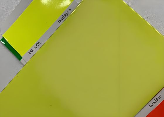 Fluorescent Thermoset Epoxy Polyester Powder Coating Paint UV Resistant