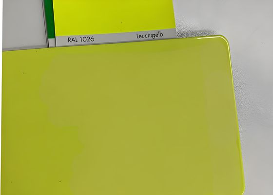 Fluorescent Thermoset Epoxy Polyester Powder Coating Paint UV Resistant