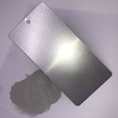 Metallic Powder Coat Bright Silver Thermosetting Epoxy Polyester Powder Coating