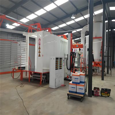 Automatic Fence Cabinet Door Window Frame Aluminum Profiles Powder Coating Line