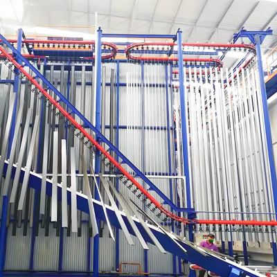 Automatic Fence Cabinet Door Window Frame Aluminum Profiles Powder Coating Line