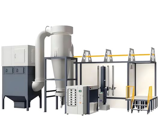 Quick Release Filter Recovery Powder Spray Booth for Powder Coating
