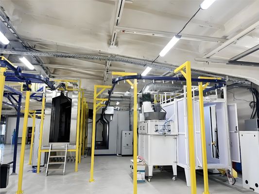Automatic Powder Coating Booth with Filter Recovery for Aluminium