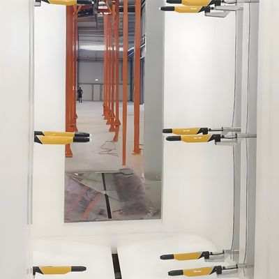 Fast Change Color Powder Coating Booth with Cyclone Recovery System
