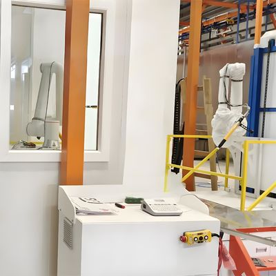 Fast Change Color Powder Coating Booth with Cyclone Recovery System