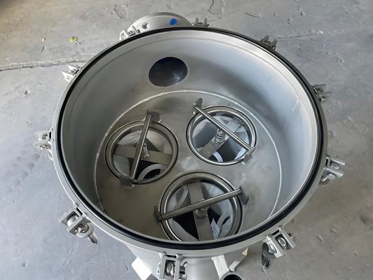 Stainless Steel 304 Cartridge Filters 3-Bags 10-Bar Pressure For Electrocoating Progress