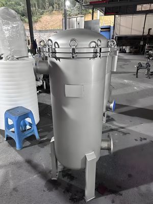 Stainless Steel 304 Cartridge Filters 3-Bags 10-Bar Pressure For Electrocoating Progress