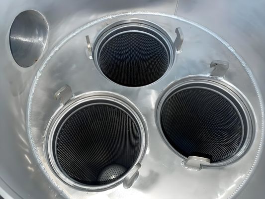 Stainless Steel 304 Cartridge Filters 3-Bags 10-Bar Pressure For Electrocoating Progress